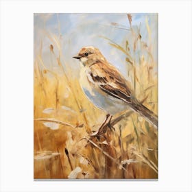 Bird Painting Sparrow 8 Canvas Print