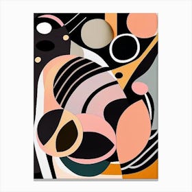 Black Hole Musted Pastels Space Canvas Print