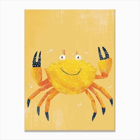 Yellow Crab 3 Canvas Print