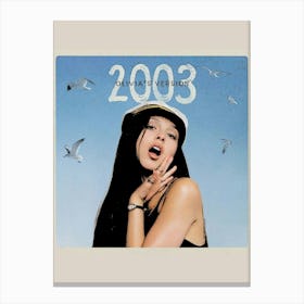 2003 - A Beautiful Day Olivia Rodrigo Canvas Print