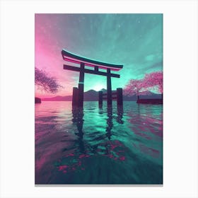 Asian Tori Gate Canvas Print