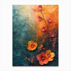 Abstract Of Flowers 1 Canvas Print