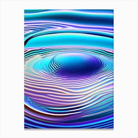Water Ripples, Waterscape Holographic 2 Canvas Print