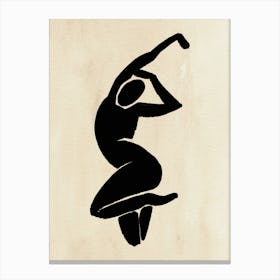 Dancer Silhouette Canvas Print