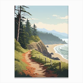 West Coast Trail Canada 2 Hiking Trail Landscape Canvas Print