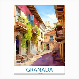 Granada SpainTravel Poster Canvas Print