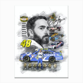 Jimmie Johnson 1 Canvas Print