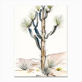 Jaeger S Joshua Tree Minimilist Watercolour  (3) Canvas Print
