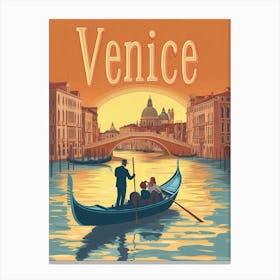 Aihrgdesign A Mid Century Modern Travel Poster For Venice Sho Cacebd19 F2ad 4ce7 Ade6 684a60218035 2 Canvas Print