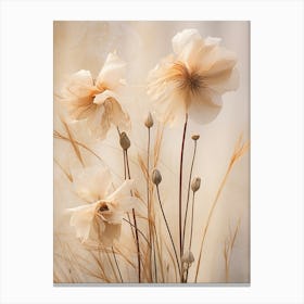 Boho Dried Flowers Geranium 3 Canvas Print