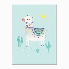 Sunshine Llama Canvas Print