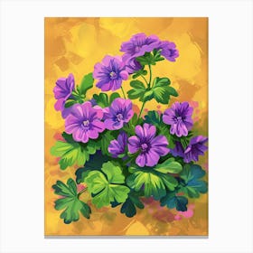 Geraniums Canvas Print