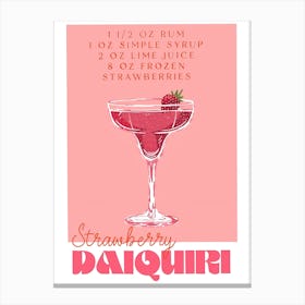 Strawberry Daiquiri Canvas Print