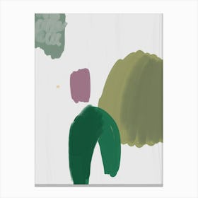 Green Abstract Painting Toile