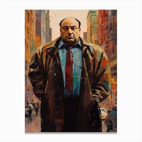 Gangster Art Tony Soprano The Sopranos 7 Canvas Print