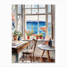 Window To The Sea Canvas Print