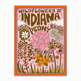 Indiana Wildflowers Canvas Print
