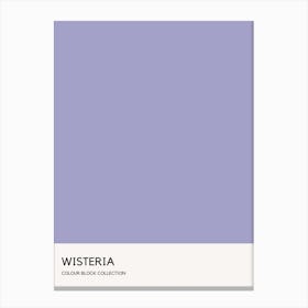 Wisteria Colour Block Poster Canvas Print