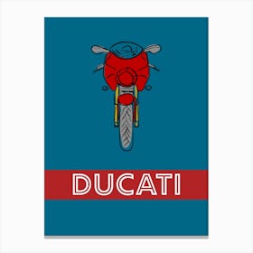 Motorbike Ducati Cafe Racer Canvas Print