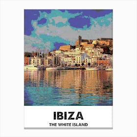 Ibiza, City, Print, Art, Landscape, Spain, Home Decor, Wall Print Canvas Print