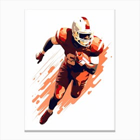 American Football Player print Canvas Print