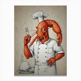 Lobster Chef 4 Canvas Print