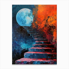 Stairway To The Moon, Oil Canvas Print