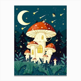 Fairy Mushroom House Canvas Print