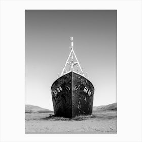 Old Boat In Iceland Canvas Print