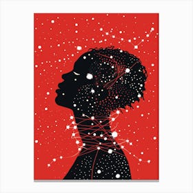 Silhouette Of A Woman 83 Canvas Print