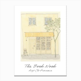 Aix En Provence The Book Nook Pastel Colours 2 Poster Canvas Print