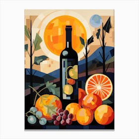 Wine And Fruit Canvas Print