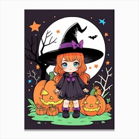 Halloween Witch 13 Canvas Print