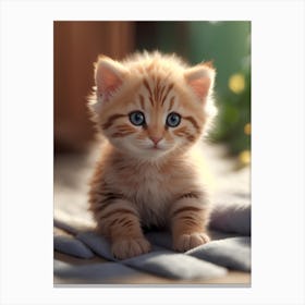 Cute Kitten Canvas Print