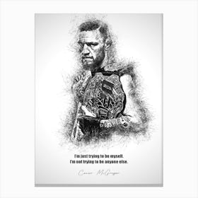 Conor Mcgregor Ufc Sketch 5 Canvas Print