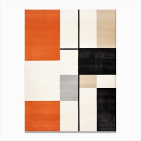 Retro Radiance; Geometric Art In The Mid Century Canvas Print