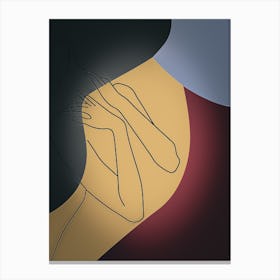 Abstract Of A Woman Canvas Print