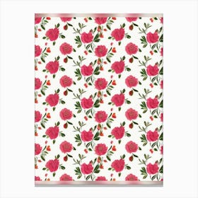 Pink Roses Canvas Print