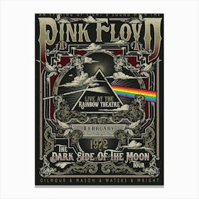 Poster Stop Online Pink Floyd Framed Music Poster Canvas Print