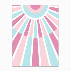 The Pink Sun Canvas Print