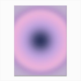 Purple Flow 02 Aura Gradient Lavender And Pink Canvas Print