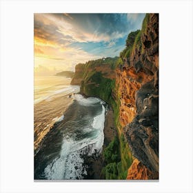 Sunset At Cliffs Canvas Print