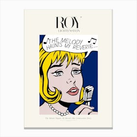 The Melody Haunts My Reverie Poster|Roy Lichtenstein 1965 Canvas Print