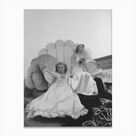Untitled Photo, Possibly Related To Queen And Attendant On Float, National Rice Festival, Crowley, Louisiana By Canvas Print