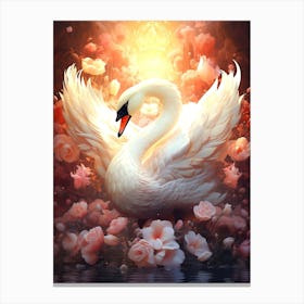 Swan Art Canvas Print