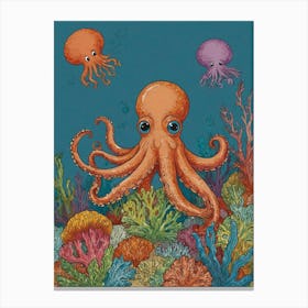 Octopus Canvas Print 2 Canvas Print