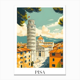 Leaning Tower Of Pisa Canvas Print