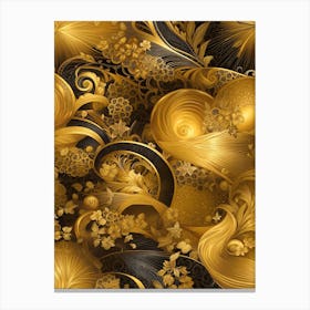Gold Wallpaper Canvas Print