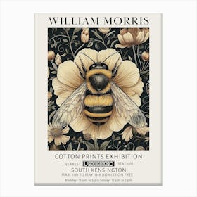 William Morris Bee Vintage Exhibition Canvas Print