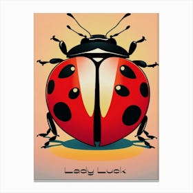 Lady Luck Ladybug 1 Canvas Print